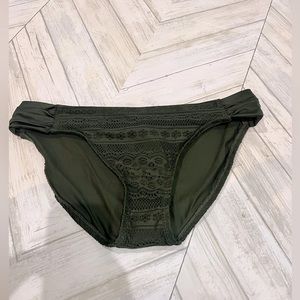 Becca green bathing suit bottom size large, brand new with tags